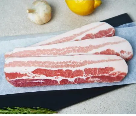 바라던 2cm 두깨 암돼지로 만든 스테이크 삼겹 500g 1팩 숯불용/스테이크용