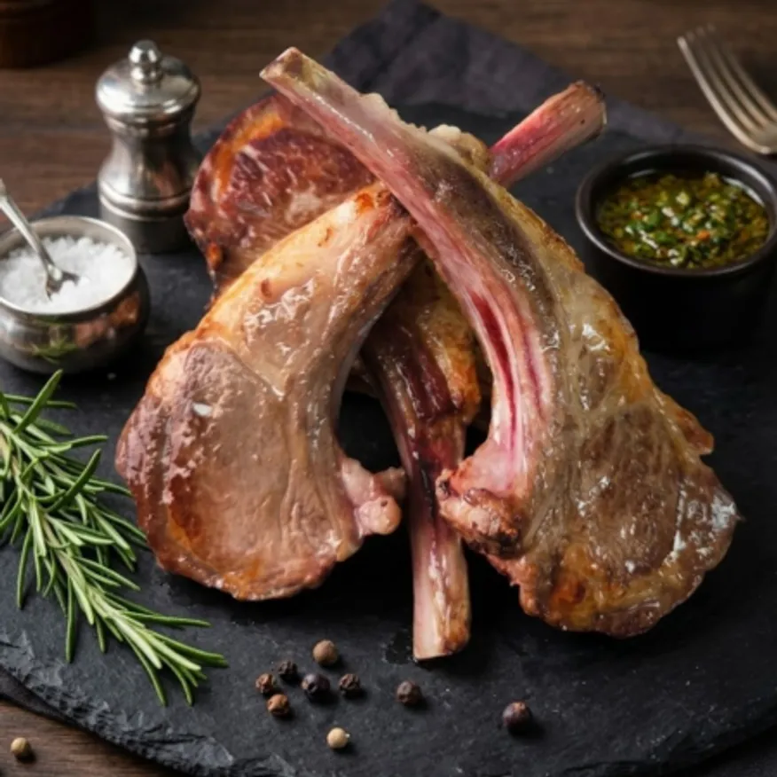 바라던 호주산 냄세없는 12개월 미만 양고기 프렌치랙 300g 1팩 이미지