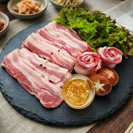 바라던 스페인산 8mm슬라이스 찰겹살 500g