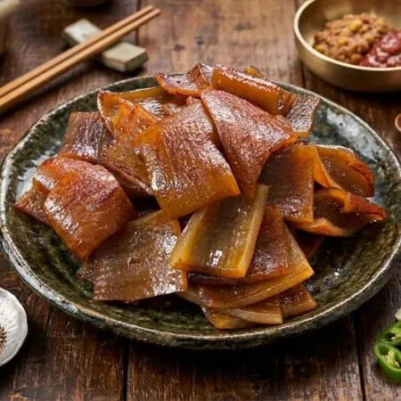 바라던 단짠단짠한 쫄깃 한돈 돼지껍데기 500g 1팩