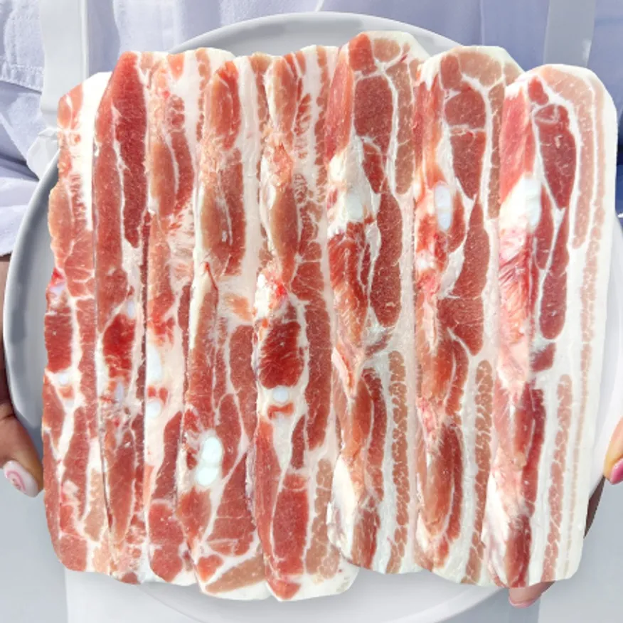 바라던 네덜란드산 잡내없는 암돼지 삼겹살 2 kg x 1팩 대용량 1.3cm 이미지