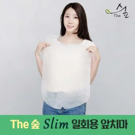 더숲 슬림형 국산 위생 일회용 방수 부직포 위생앞치마 기본형 1000매 이미지