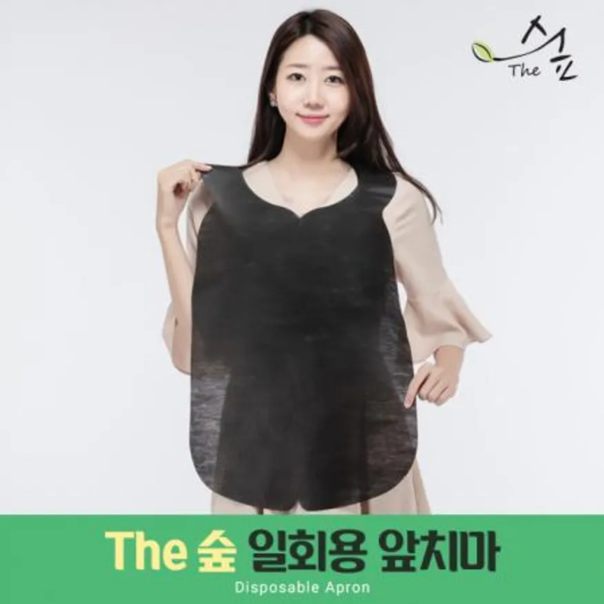 더숲 일회용앞치마 블랙기본형500매 이미지