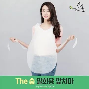 더숲 일회용앞치마 끈형100매
