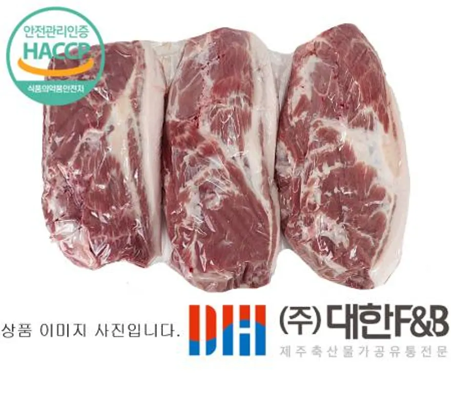 한돈 냉장 제주돼지 박피목살 6팩 이미지