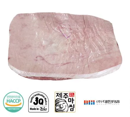 한돈 냉장 제주돼지 미박삼겹살 2판 이미지