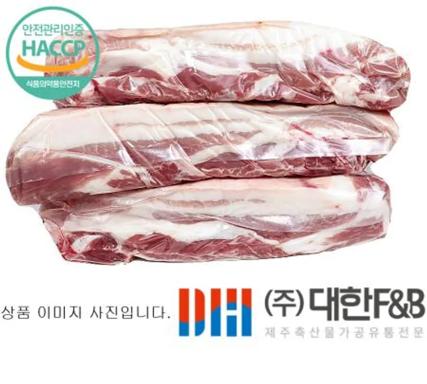 한돈 냉장 제주돼지 미박삼겹살 1판 이미지
