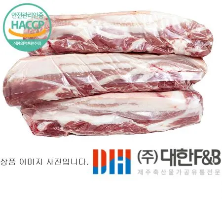 한돈 냉장 제주돼지 미박삼겹살 1판 이미지