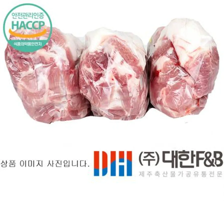 한돈 냉장 제주돼지 박피목살 6팩 이미지