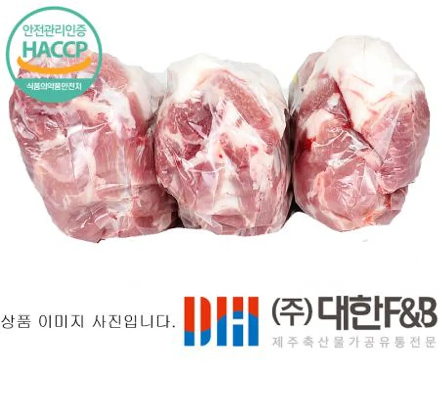 한돈 냉장 제주돼지 박피목살 6팩 이미지