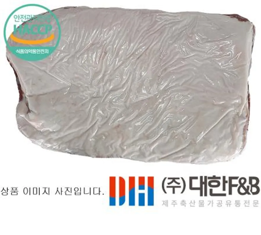 한돈 냉장 제주돼지 박피삼겹살 2판 이미지