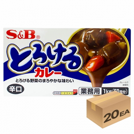 1박스) 에스앤비 토로케루카레 매운맛 1kg x 20개입