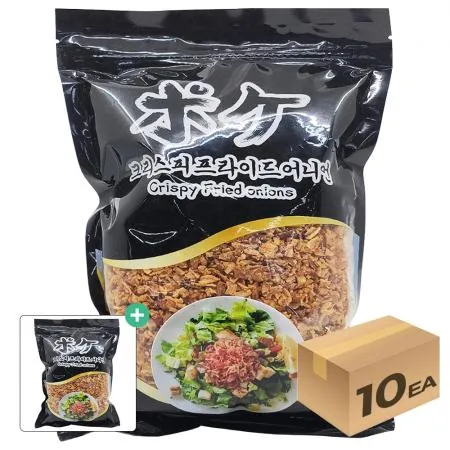유통기한 26년 2월 1박스) 포케 크리스피어니언 튀긴양파토핑 후레이크 500g x 10개입 [사은품 증정]