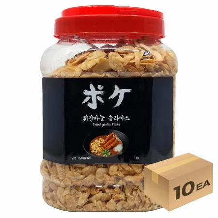 1박스) 포케 튀긴마늘 슬라이스 갈릭칩 후레이크 1kg x 10개입 [사은품 증정]