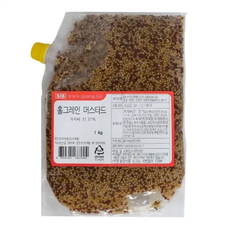 선인 홀그레인 머스터드 파우치 1kg