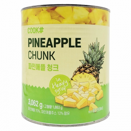 쿡샵 필리핀산 파인애플 청크 3kg