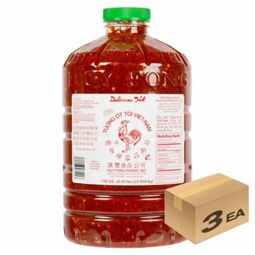 1박스) 후이퐁 닭표 스리라차 핫 칠리소스 3.85kg x 3개입 이미지