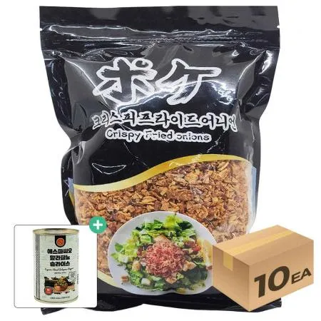 1박스) 포케 크리스피어니언 튀긴양파토핑 후레이크 500g x 10개입 [사은품 증정]