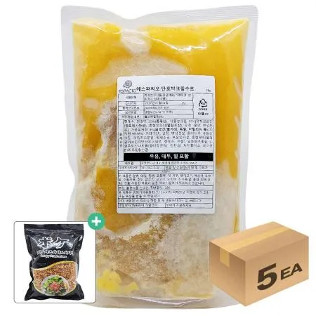 1박스) 에스파씨오 냉동 단호박 크림스프 2kg x 5개입  [사은품 증정(주문건당 1인 1개)]