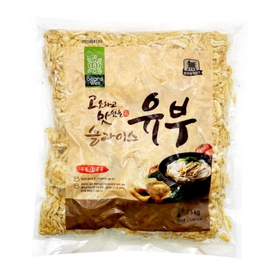 우천 냉동 유부채 슬라이스유부 1kg 이미지
