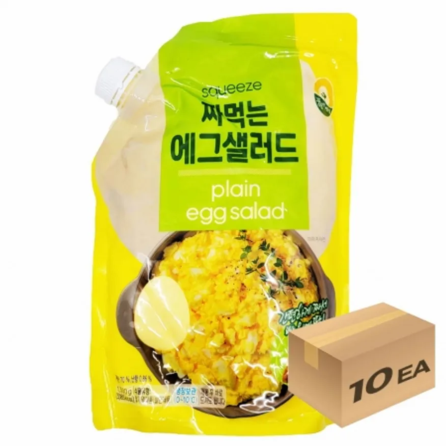 1박스) 풍림 냉장 짜먹는 에그샐러드 1.3kg x 10개입 이미지