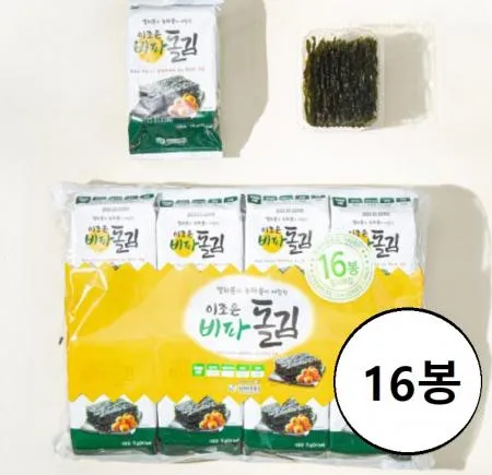 비파돌김 도시락용(5g), 16봉