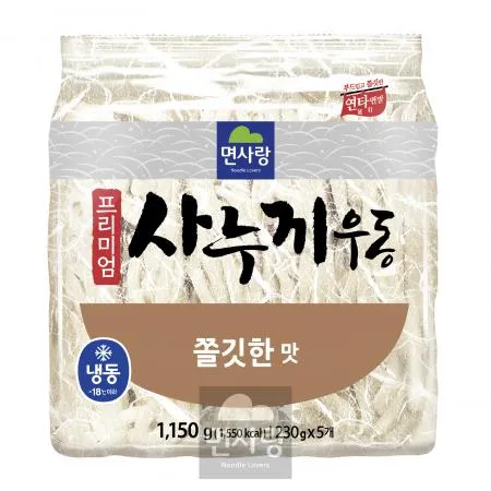 [면사랑] 프리미엄 사누끼우동 (쫄깃한맛) 멀티 1.15kg(5개입)