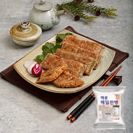[천두식품]메밀전병 1.2kg(100g*10개) * 10봉 이미지