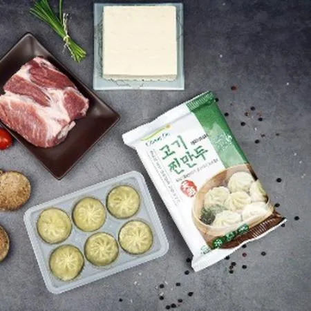 [천두식품]고기찐만두168g(28g*6개) * 50봉/전자레인지용