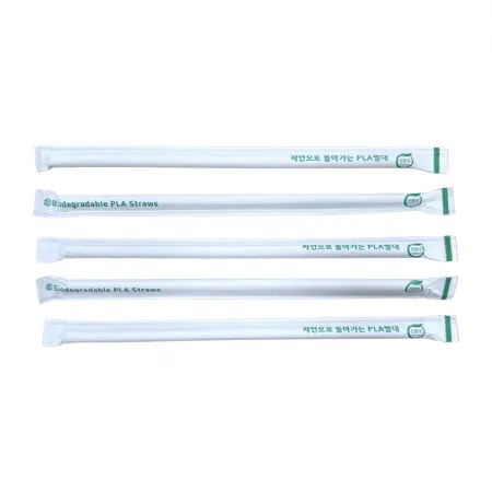 원바이 친환경 PLA 빨대 7.0 mm x 210 mm 개별포장 5000개 이미지