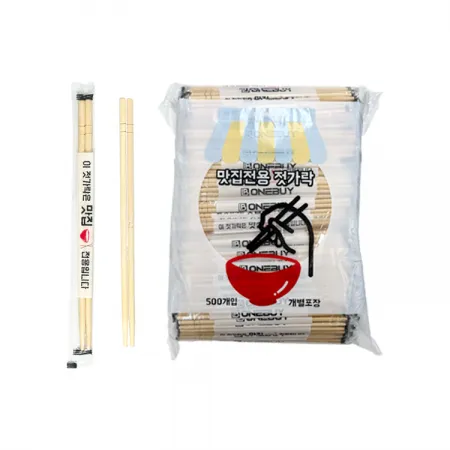 원바이 맛집전용 OPP 젓가락 - 500*6
