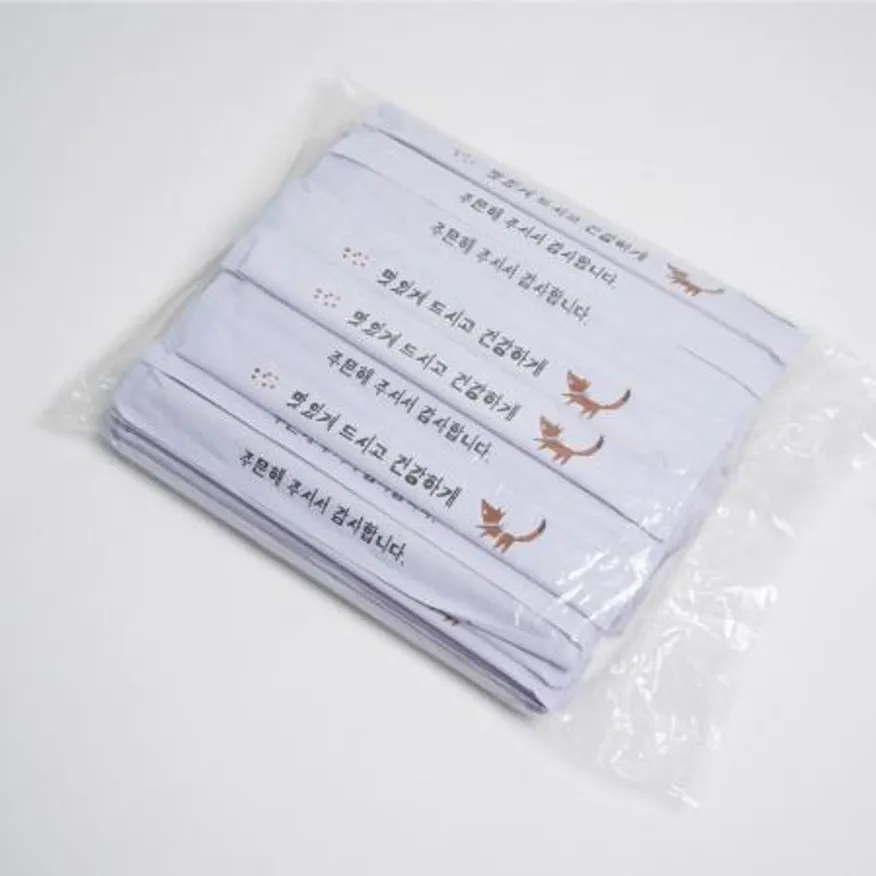 원바이 갈색여우 둥근대나무 젓가락 1000개 이미지