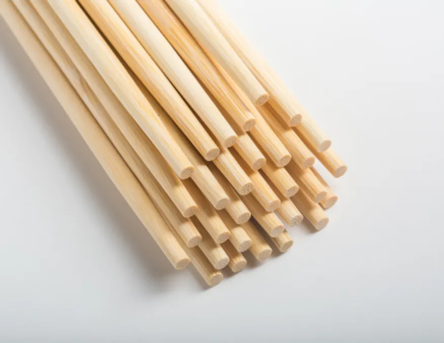 원바이 갈색여우 둥근대나무 젓가락 1000개 이미지