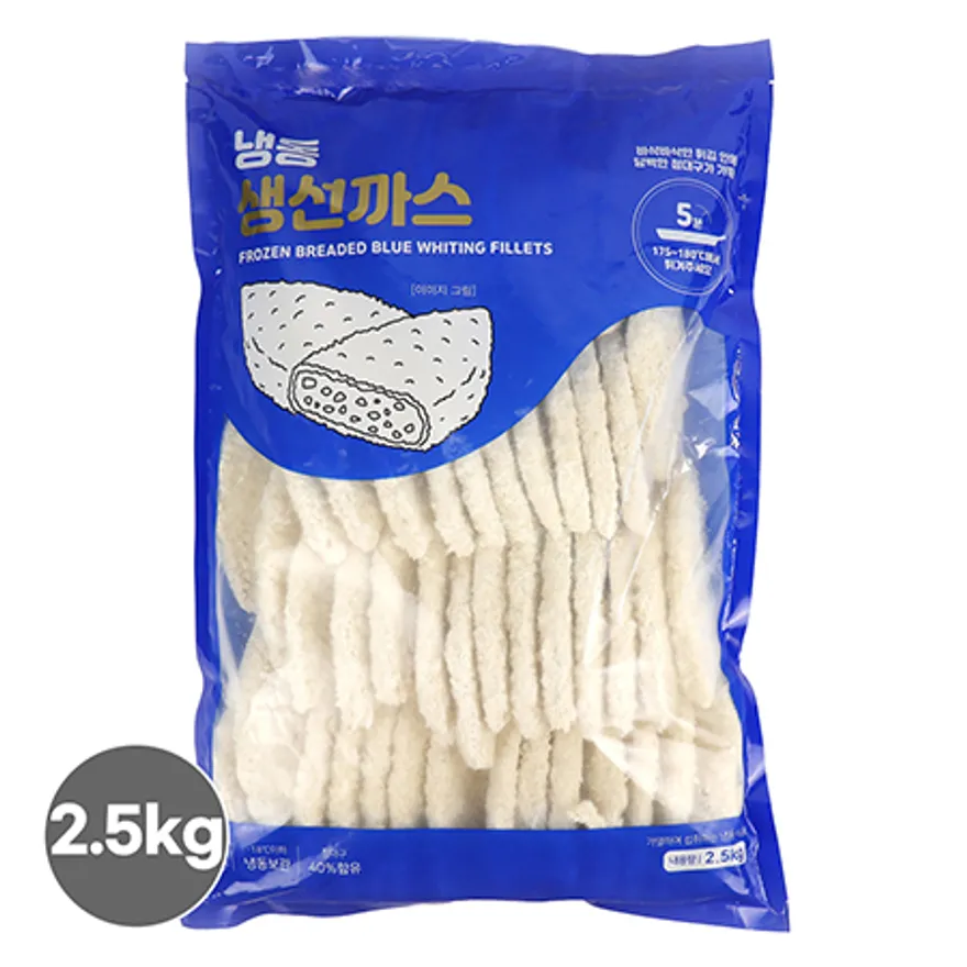 생선까스 5kg(2.5kgX2) 이미지