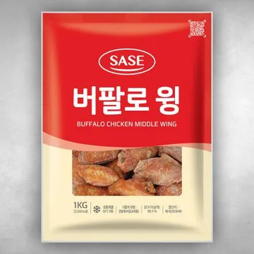 사세 버팔로윙 1kg 냉동 사이드메뉴 치킨 닭날개