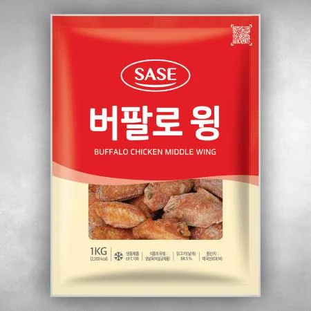 사세 버팔로윙 1kg 냉동 사이드메뉴 치킨 닭날개