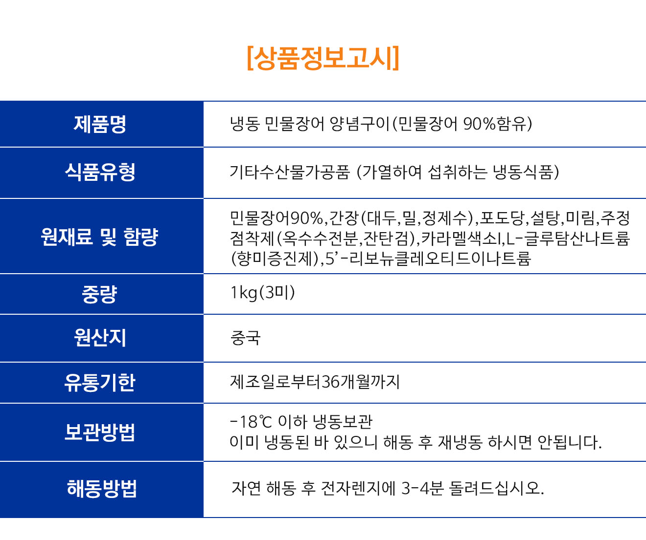 상품정보제공고시