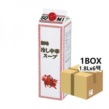 젠미 냉라멘스프 히야시쥬까 1.8Lx6