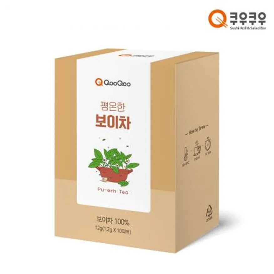 보이차 10티백 12g 쿠우쿠우 1개 이미지