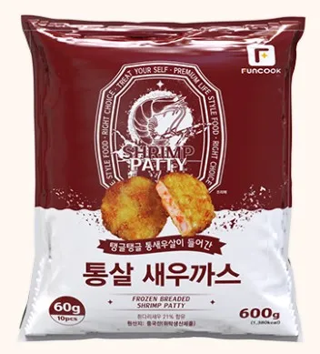 통살 새우까스 600g(60g*10pc)_튀김 커틀렛 카츠 급식 대용량 아쿠아링크
