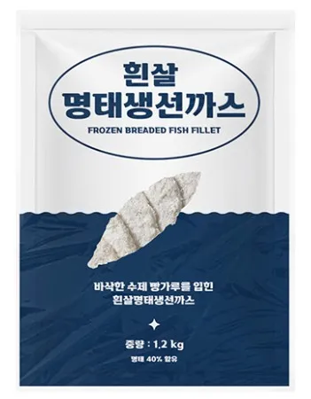 명태생선까스 1.2kg(60g*20pc)_튀김 커틀렛 카츠 급식 대용량 아쿠아링크