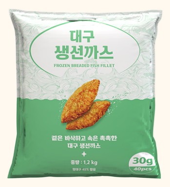 대구생선까스 1.2kg(30g*40pc)_튀김 커틀렛 카츠 급식 대용량 아쿠아링크