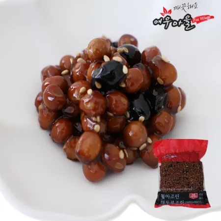 [여우마을] 국내제조 볶아조린 대두콩조림 업소용 메주콩조림 4kg