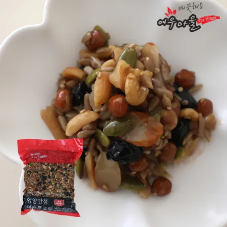 [여우마을] 국내제조 영양듬뿍 모듬콩조림 업소용 콩조림 1kg