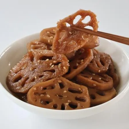 [여우마을] 국내제조 진한간장 연근조림 4kg 이미지