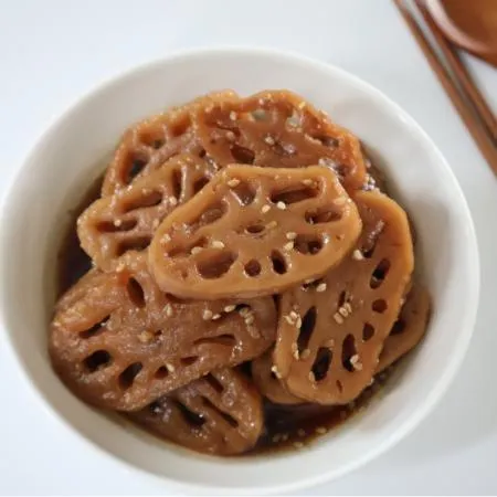 [여우마을] 국내제조 진한간장 연근조림 4kg 이미지
