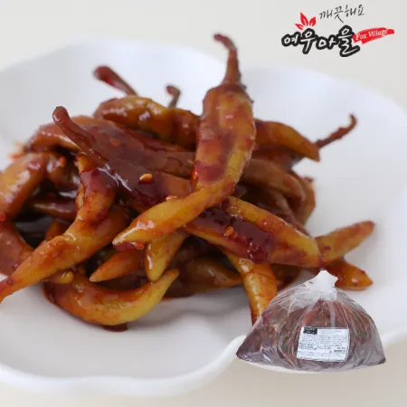 [여우마을 수제반찬] 업소용 양념고추무침 고추장아찌 4kg