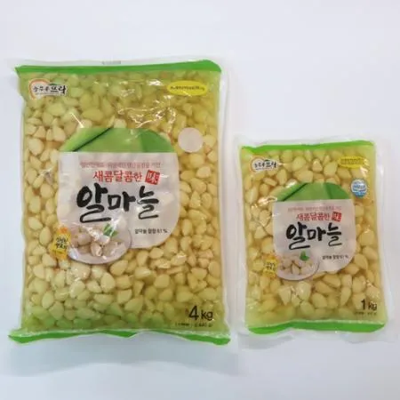 [여우마을] 국내제조 한양 알마늘지 업소용 깐마늘지 4kg 이미지