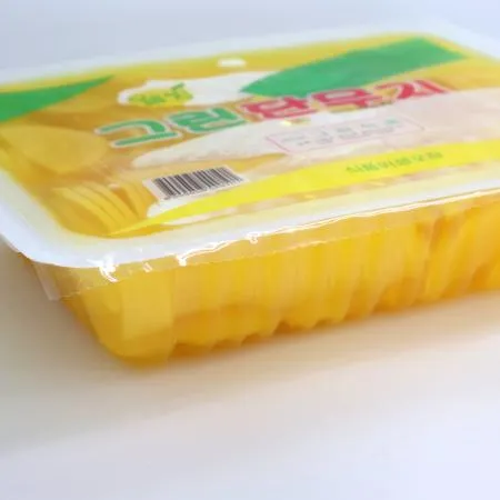 [여우마을] 그린 국산 반달 슬라이스 단무지 2.68kg 이미지