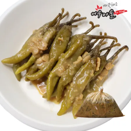 [여우마을 수제반찬] 업소용 된장고추무침 고추장아찌 4kg 묶음